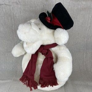 Vintage Disney World Snowman Tigger Plush Christmas Winter Disney Parks